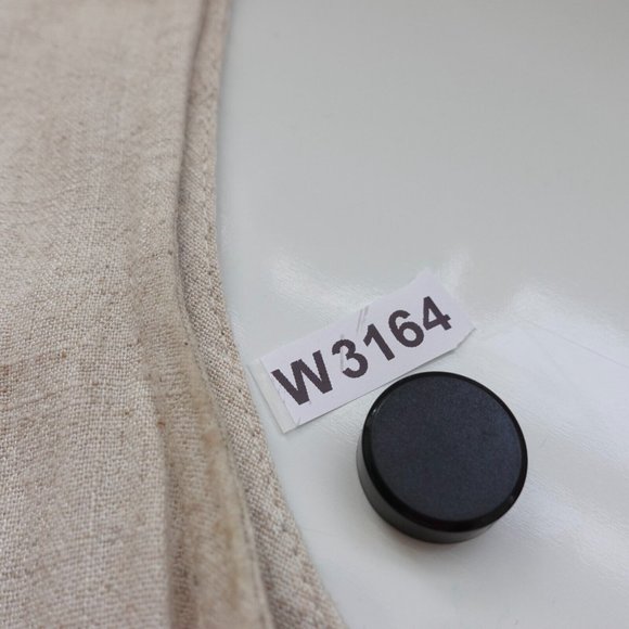 Everly Dress Size Small Linen Wrap Short Mini Casual Surplice Sundress Beige - Picture 10 of 10